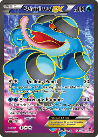 Image for Seismitoad EX (106 Full Art) (106/111) (XY - Furious Fists) - Pokemon