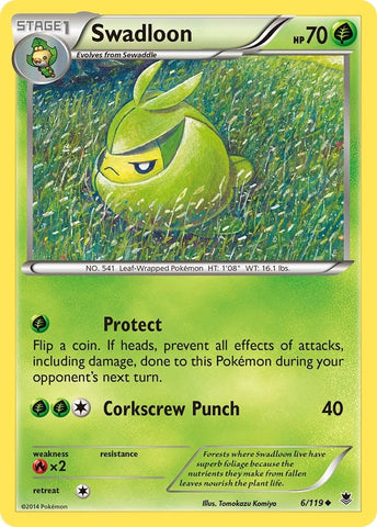 Image for Swadloon (6/119) (XY - Phantom Forces) - Pokemon