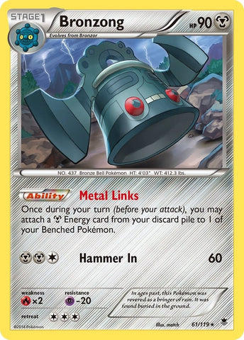 Image for Bronzong (61/119) (XY - Phantom Forces) - Pokemon