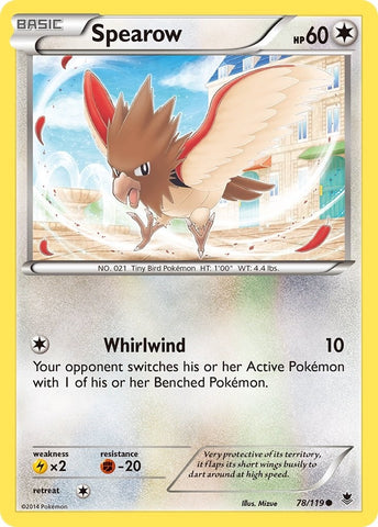 Image for Spearow (78/119) (XY - Phantom Forces) - Pokemon