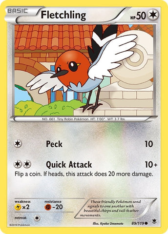 Image for Fletchling (89/119) (XY - Phantom Forces) - Pokemon