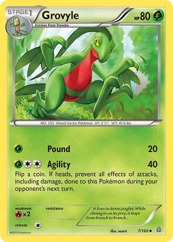 Image for Grovyle (7/160) (XY - Primal Clash) - Pokemon