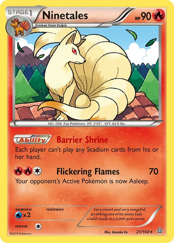 Image for Ninetales (21/160) (XY - Primal Clash) - Pokemon