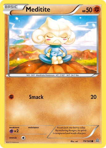 Image for Meditite (79/160) (XY - Primal Clash) - Pokemon
