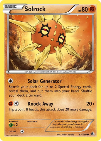 Image for Solrock (83/160) (XY - Primal Clash) - Pokemon