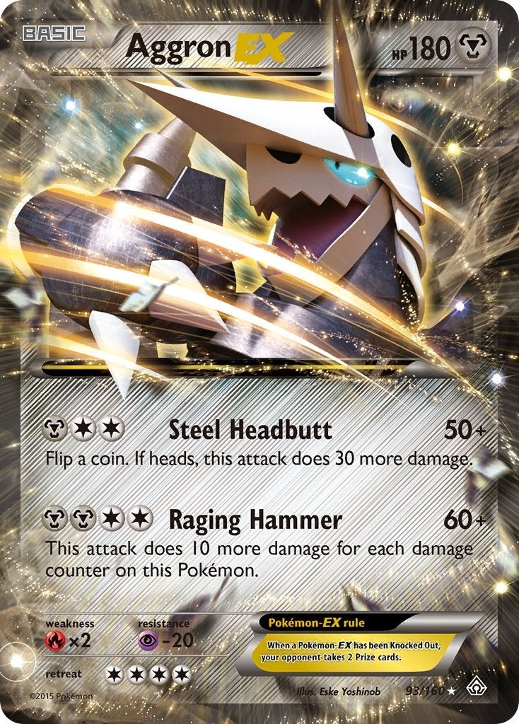 Image for Aggron EX (93/160) (XY - Primal Clash) - Pokemon