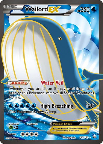 Image for Wailord EX (147 Full Art) (147/160) (XY - Primal Clash) - Pokemon