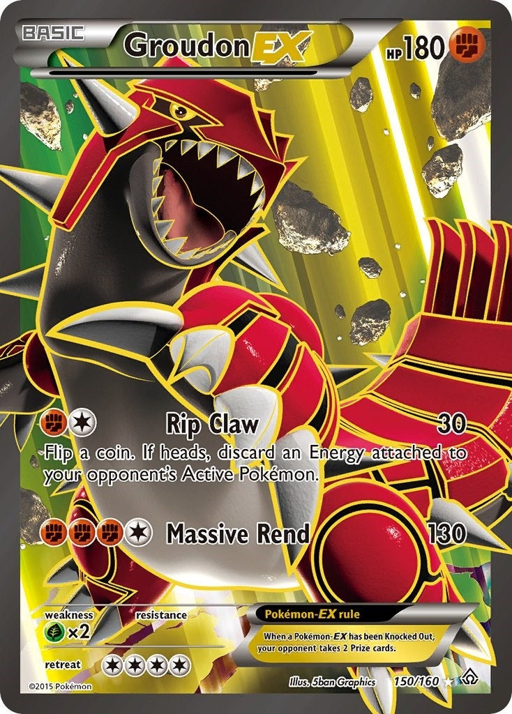Image for Groudon EX (150 Full Art) (150/160) (XY - Primal Clash) - Pokemon