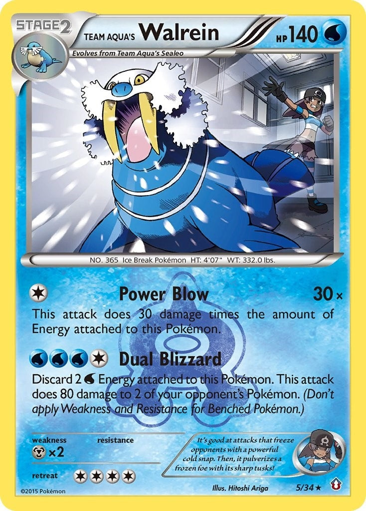 Image for Team Aqua's Walrein (5/34) (Double Crisis) - Pokemon