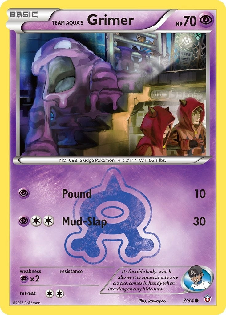 Image for Team Aqua's Grimer (7/34) (Double Crisis) - Pokemon