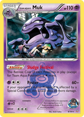 Image for Team Aqua's Muk (8/34) (Double Crisis) - Pokemon