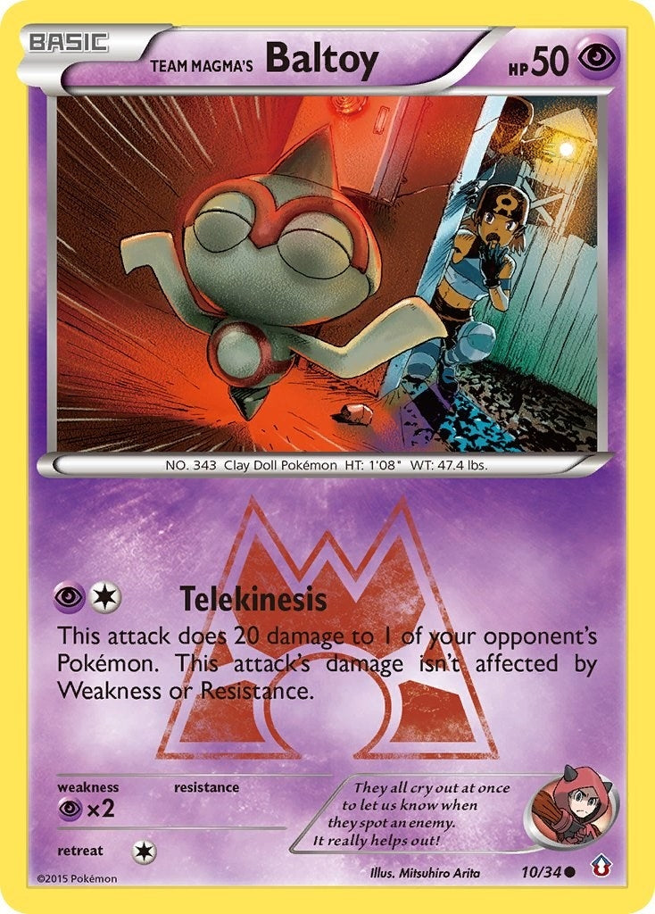 Image for Team Magma's Baltoy (10/34) (Double Crisis) - Pokemon