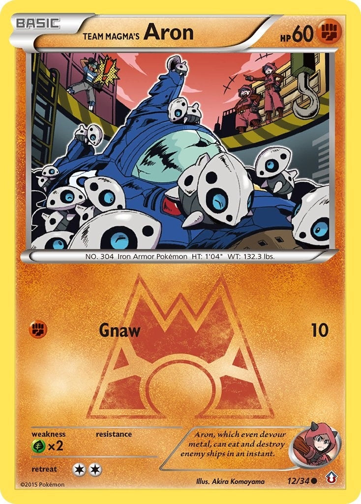 Image for Team Magma's Aron (12/34) (Double Crisis) - Pokemon