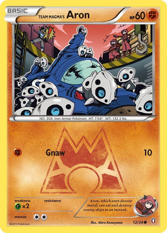Image for Team Magma's Aron (12/34) (Double Crisis) - Pokemon