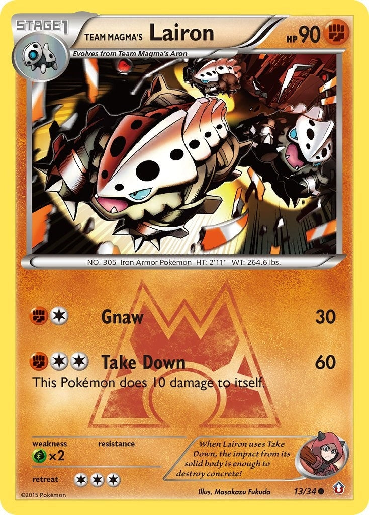 Image for Team Magma's Lairon (13/34) (Double Crisis) - Pokemon