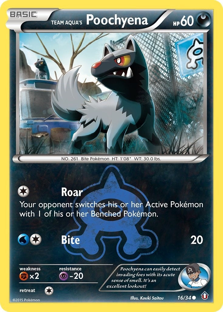 Image for Team Aqua's Poochyena (16/34) (Double Crisis) - Pokemon