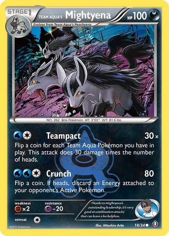 Image for Team Aqua's Mightyena (18/34) (Double Crisis) - Pokemon