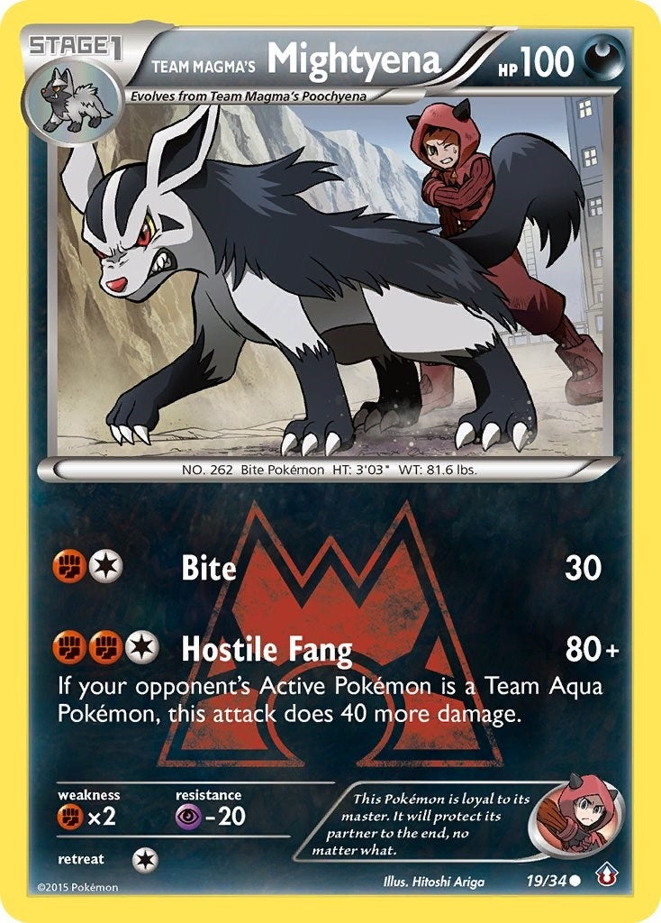Image for Team Magma's Mightyena (19/34) (Double Crisis) - Pokemon
