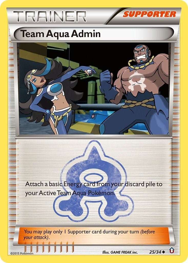 Image for Team Aqua Admin (25/34) (Double Crisis) - Pokemon