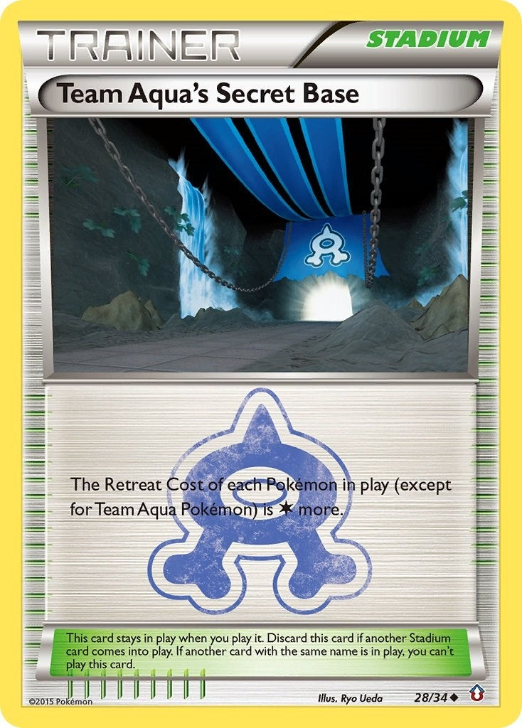 Image for Team Aqua's Secret Base (28/34) (Double Crisis) - Pokemon