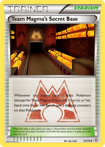 Image for Team Magma's Secret Base (32/34) (Double Crisis) - Pokemon