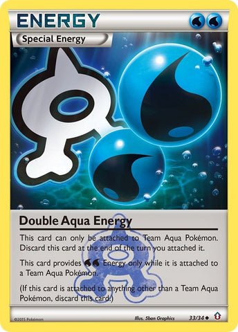 Image for Double Aqua Energy (33/34) (Double Crisis) - Pokemon