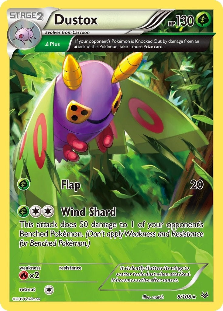 Image for Dustox (8 Delta) (8/108) (XY - Roaring Skies) (ROS) - Pokemon