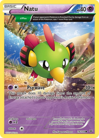 Natu (28 Delta) (28/108) (XY - Roaring Skies) Pokemon