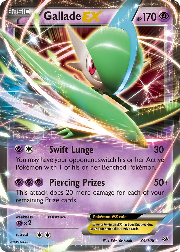 Image for Gallade EX (34/108) (XY - Roaring Skies) (ROS) - Pokemon