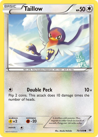 Taillow (70/108) (XY - Roaring Skies) Pokemon