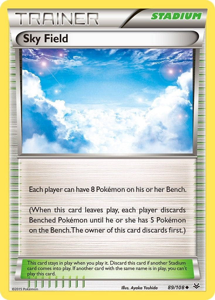 Image for Sky Field (89/108) (XY - Roaring Skies) (ROS) - Pokemon