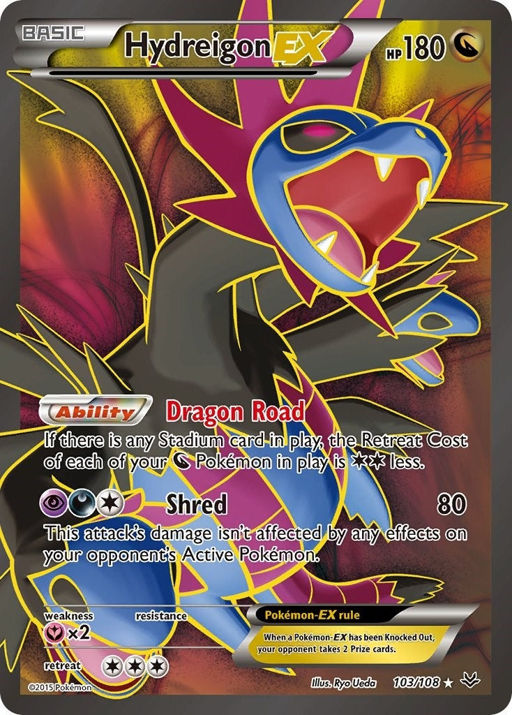 Image for Hydreigon EX (103 Full Art) (103/108) (XY - Roaring Skies) (ROS) - Pokemon