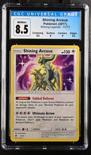SINING ARCEUS - SHINNING LEGENDS  - CGC 8.5 Pokemon Single