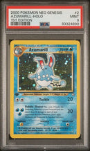 AZUMARILL - HOLO 1ST EDITION - NEO GENESIS - PSA 9 POKEMON Single