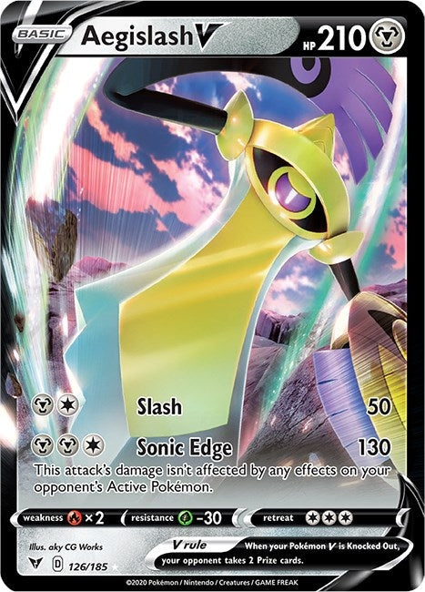 Image for Aegislash V (126/185) (SWSH04: Vivid Voltage) - Pokemon