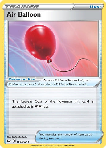 Image for Air Balloon (156/202) (SWSH01: Sword & Shield Base Set) - Pokemon