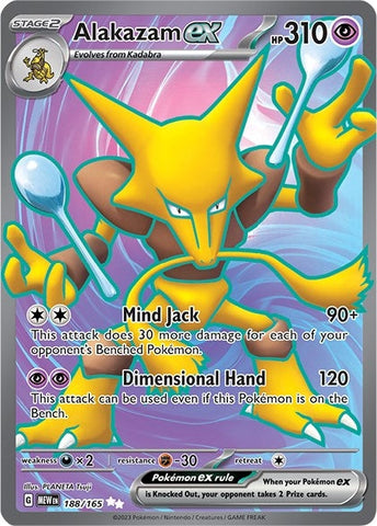 Image for Alakazam ex (188/165) (SV: Scarlet & Violet 151) - Pokemon