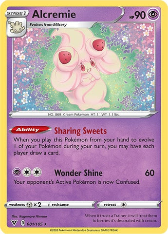 Image for Alcremie (081/185) (SWSH04: Vivid Voltage) - Pokemon