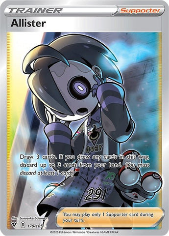 Image for Allister (Full Art) (179/185) (SWSH04: Vivid Voltage) - Pokemon