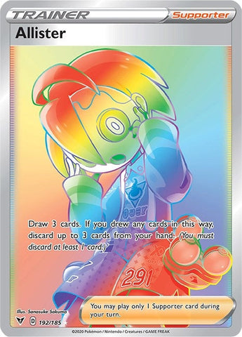 Image for Allister (Secret) (192/185) (SWSH04: Vivid Voltage) - Pokemon