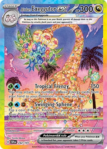 Image for Alolan Exeggutor ex (242/191) (SV08: Surging Sparks) - Pokemon
