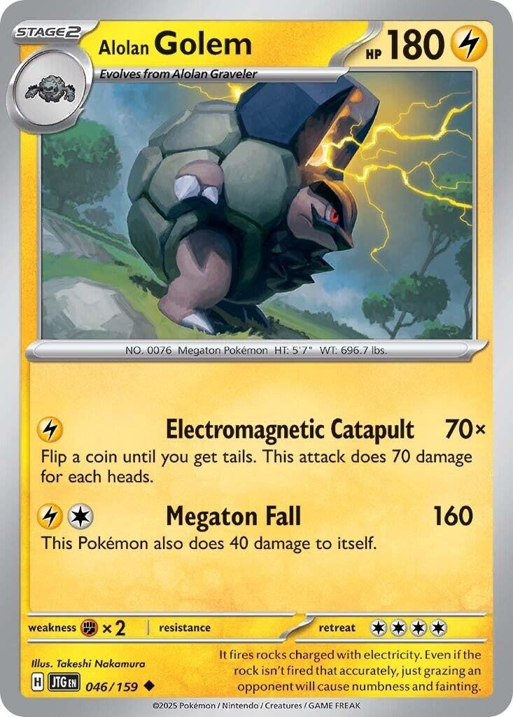Image for Alolan Golem (046/159) (SV09: Journey Together) - Pokemon