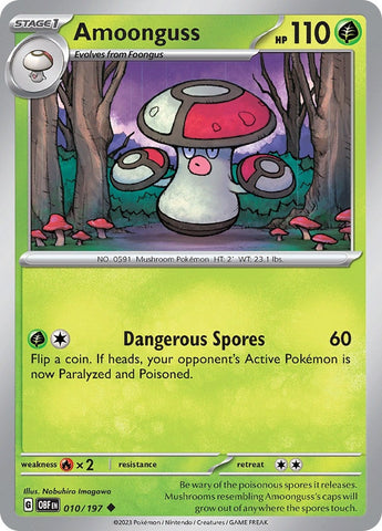Image for Amoonguss (010/197) (SV03: Obsidian Flames) - Pokemon
