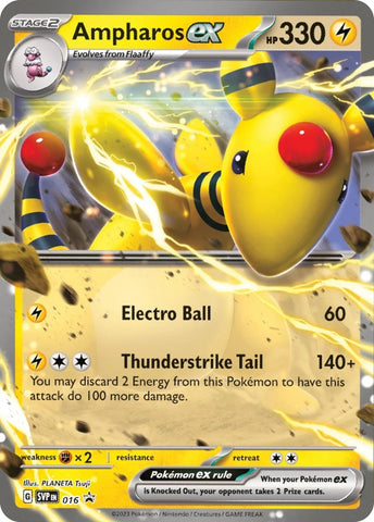 Image for Ampharos ex - 016 (016) (SV: Scarlet & Violet Promo Cards) - Pokemon