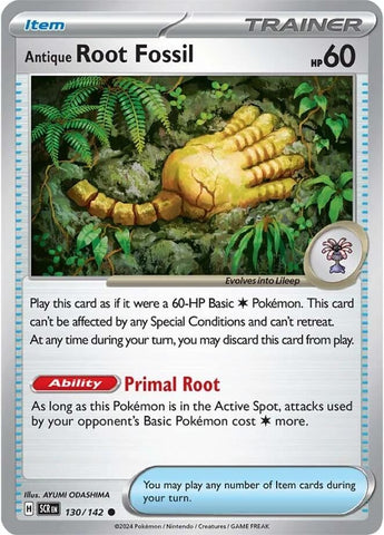 Image for Antique Root Fossil (130/142) (SV07: Stellar Crown) - Pokemon