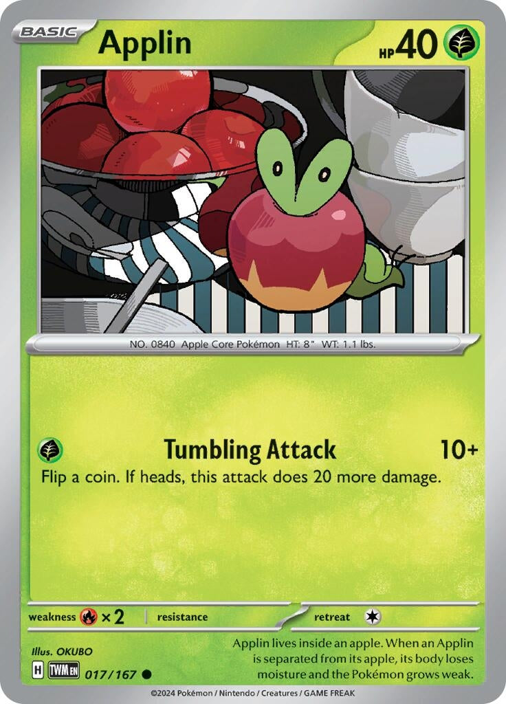 Image for Applin (017/167) (SV06: Twilight Masquerade) - Pokemon