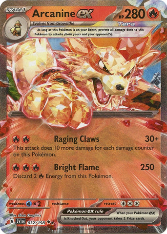 Image for Arcanine ex (032/198) (SV01: Scarlet & Violet Base Set) - Pokemon