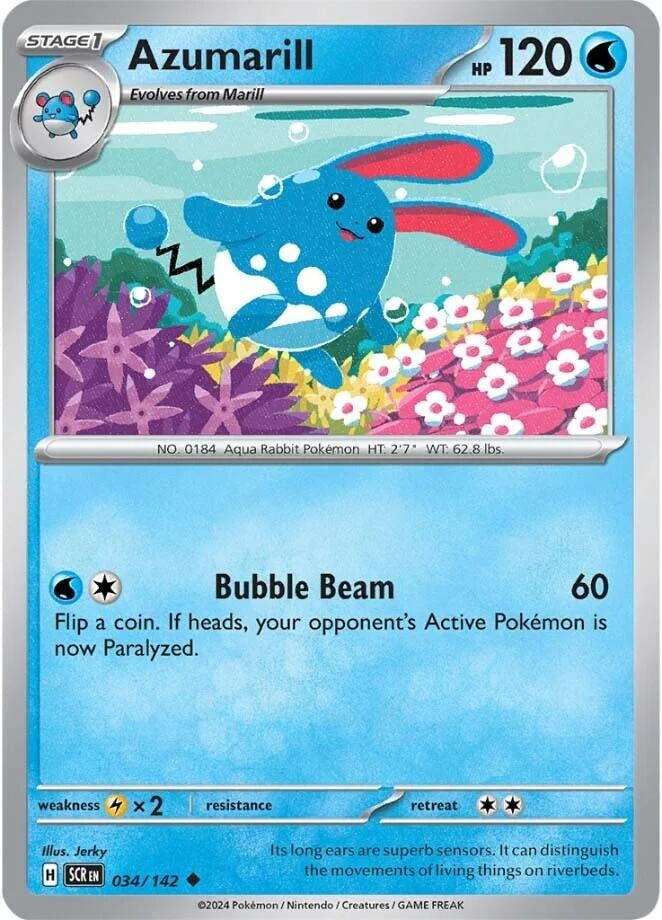 Image for Azumarill (034/142) (SV07: Stellar Crown) - Pokemon