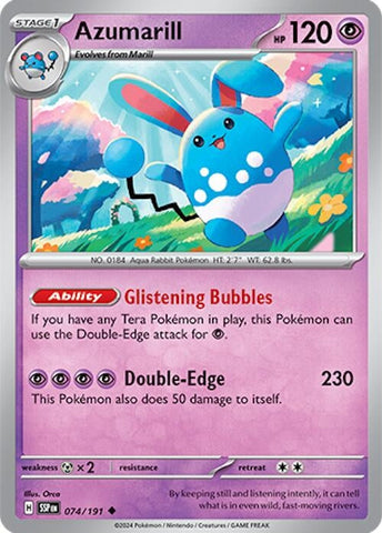 Image for Azumarill (074/191) (SV08: Surging Sparks) - Pokemon