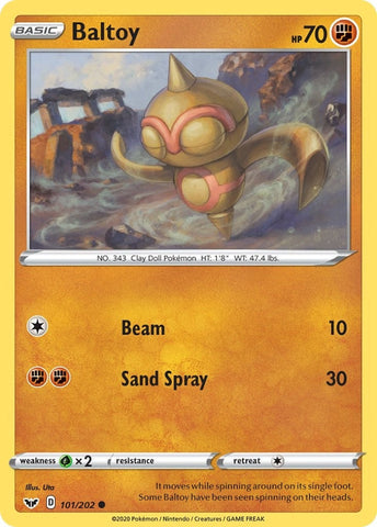 Image for Baltoy (101) (101/202) (SWSH01: Sword & Shield Base Set) - Pokemon